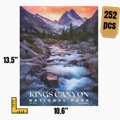 Kings Canyon National Park Jigsaw Puzzle, Family Game, Holiday Gift | S10 - image3
